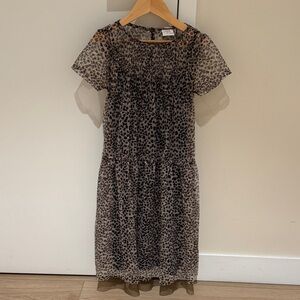 Girls Zara dress size 10 leopard print